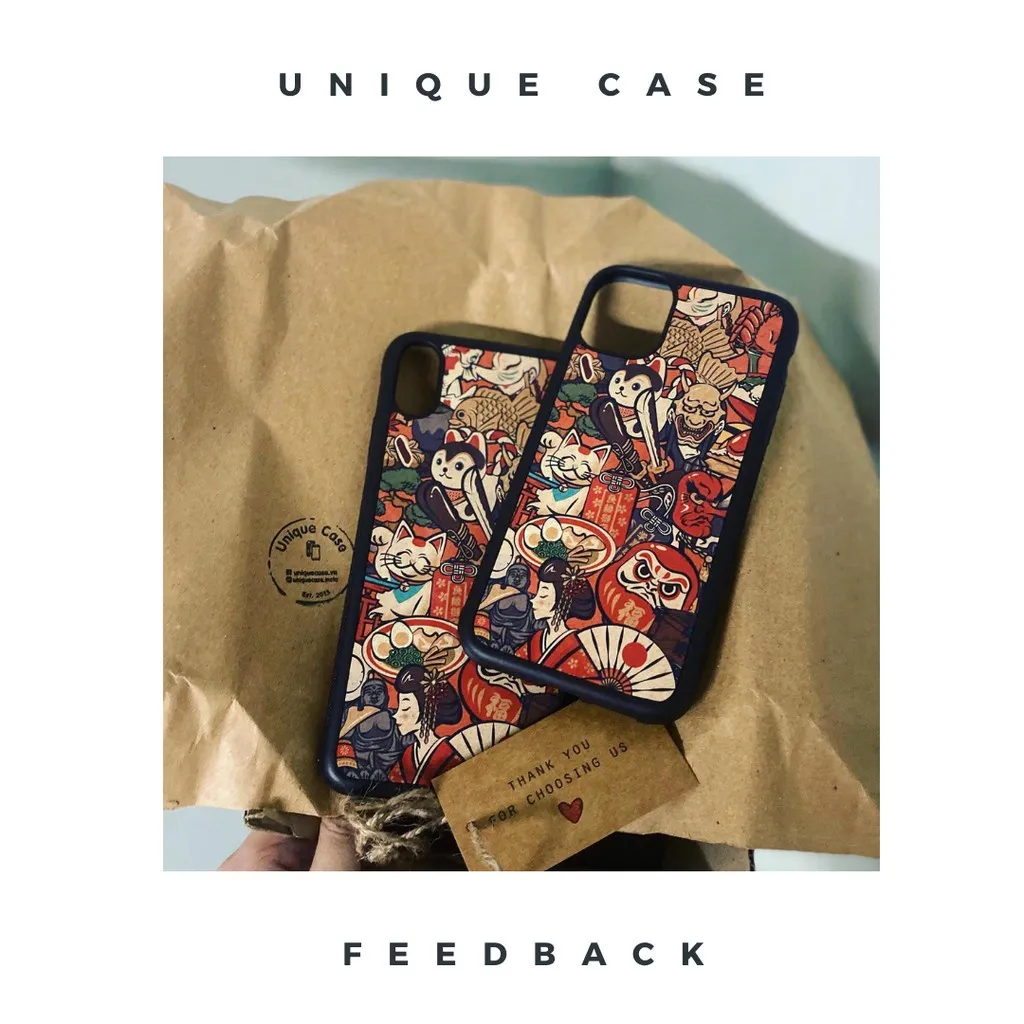 Ảnh Ốp lưng Unique Case dành cho iPhone Phong cách Nhật Bản Chất CHAT001 4