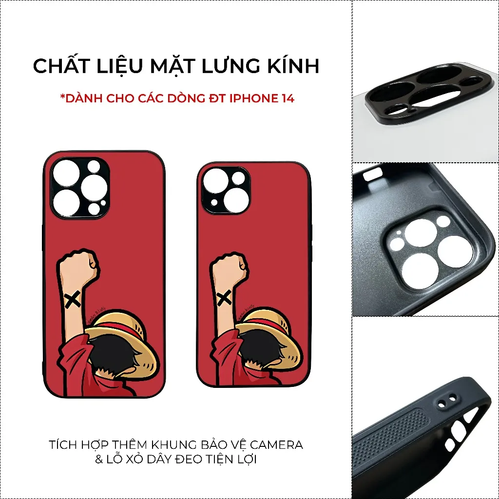 Ảnh Ốp lưng Unique Case dành cho iPhone in hình one piece luffy OP001 1