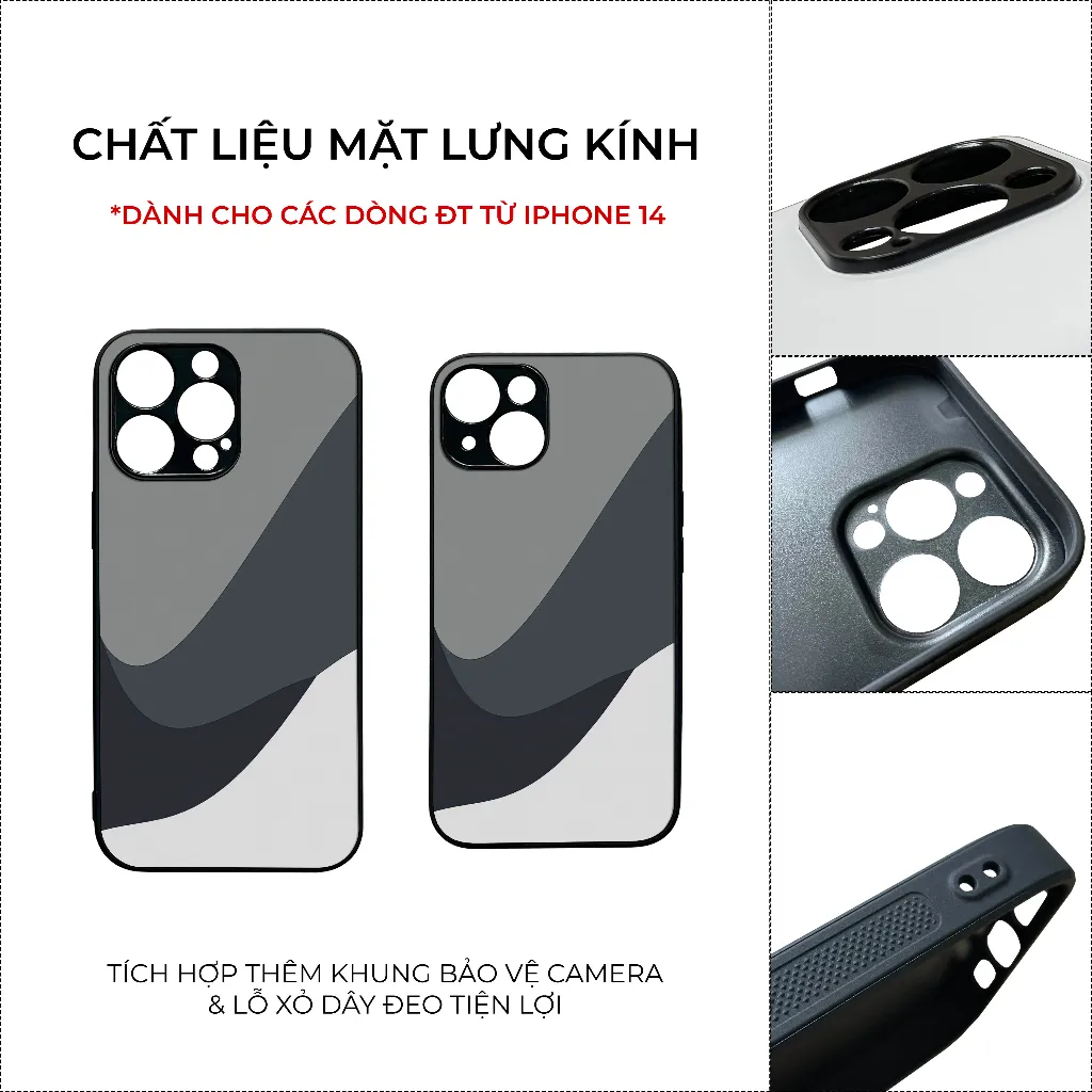 Ảnh Ốp lưng Unique Case dành cho iPhone phong cách tối giản Minimalism MIN038 2