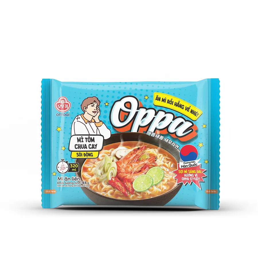 Ảnh Oppa mì tôm chua cay ăn liền Ottogi 65g 2