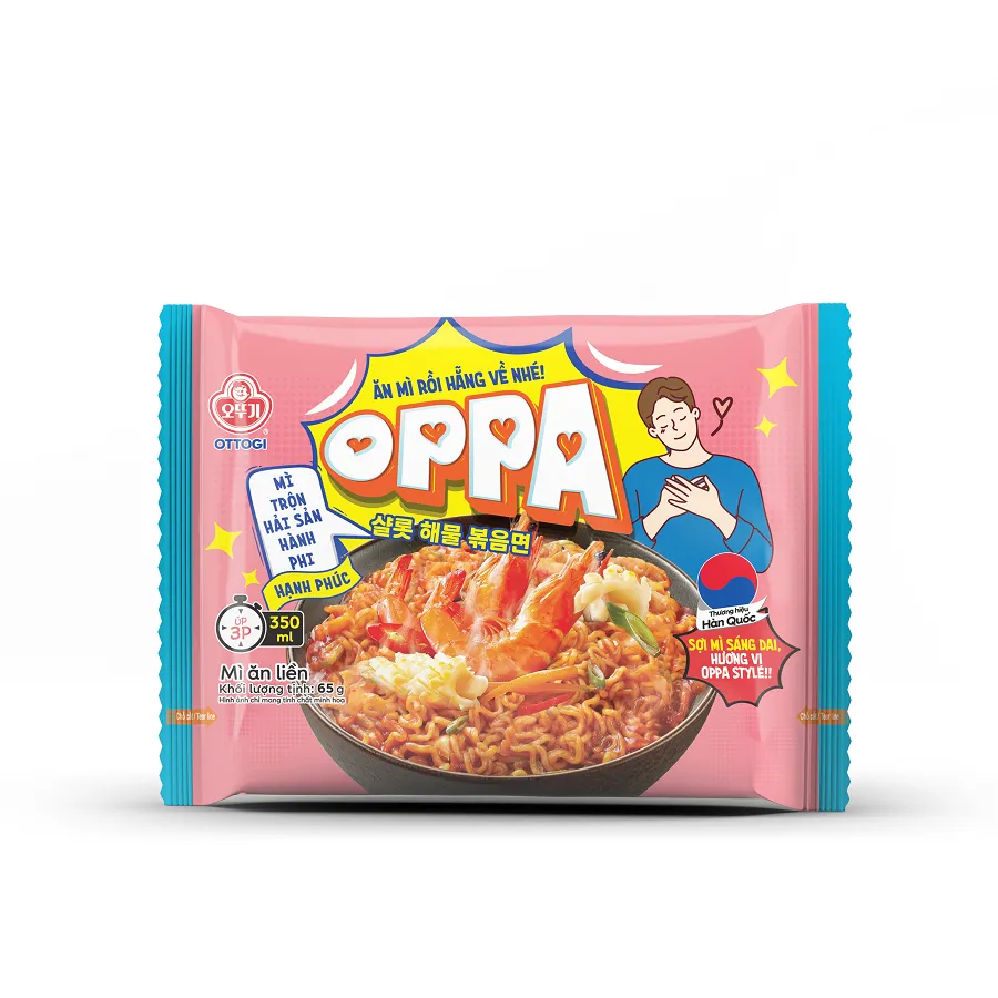 Ảnh Oppa mì trộn hải sản hành phi ăn liền Ottogi 65g 2