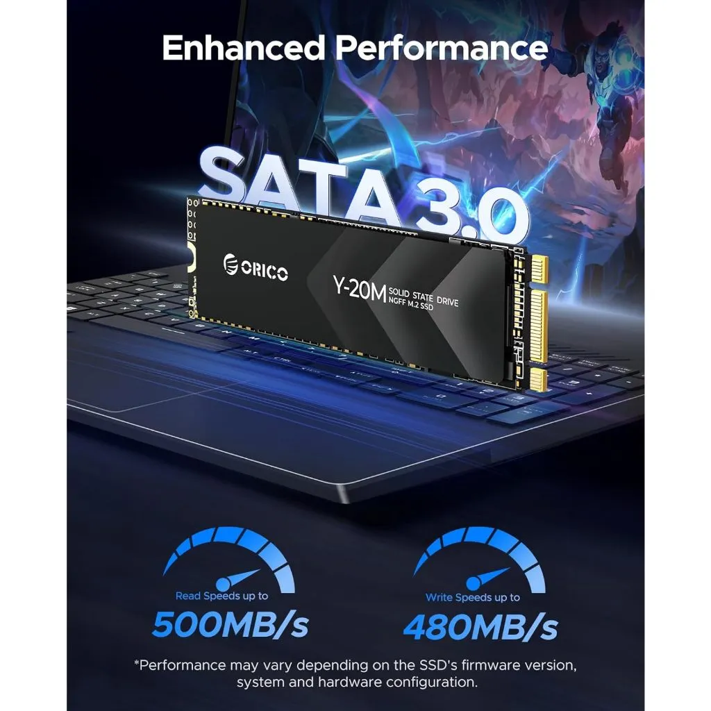 Ảnh Orico M.2 SATA SSD 128GB 256GB 512GB M.2 2280 SATA III SSD 6Gbps Tốc độ đọc lên tới 500MB / s ORICO-Y20M 3