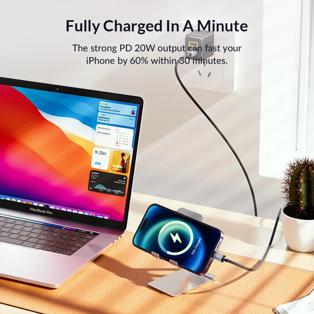 Ảnh Orico PD 29W USB C Sang Lightning PD Cáp Sạc Nhanh Đồng Bộ Truyền Dữ Liệu USB C Loại C TypeC iPhone 14 Apple 3