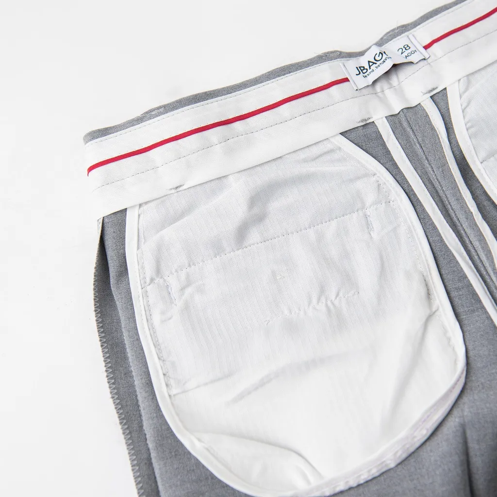 Ảnh Outlet| Quần Tây Âu Nam Slimfit ghi sáng vải Cotton 2 chiều cao cấp thương hiệu JBAGY 3