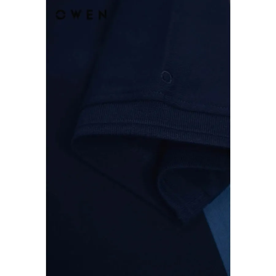 Ảnh OWEN - Áo polo ngắn tay Body Fit APV233208 màu Navy xanh đậm chất liệu CVC Spandex 2