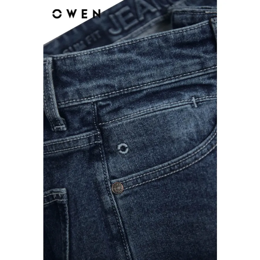 Ảnh OWEN - Quần jean Slim Fit QJS251244 màu Xanh chất liệu cotton-spandex 2