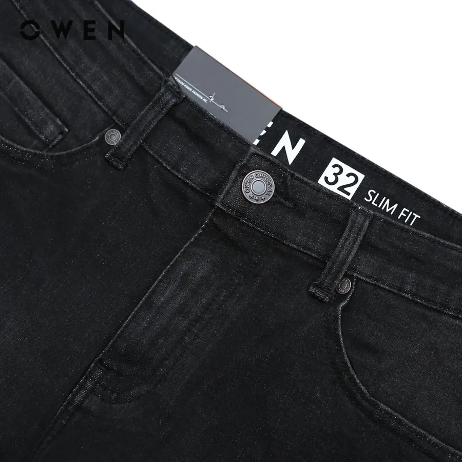 Ảnh OWEN - Quần short Slim Fit SJ231827 màu Đen chất liệu Cotton- Spandex 1