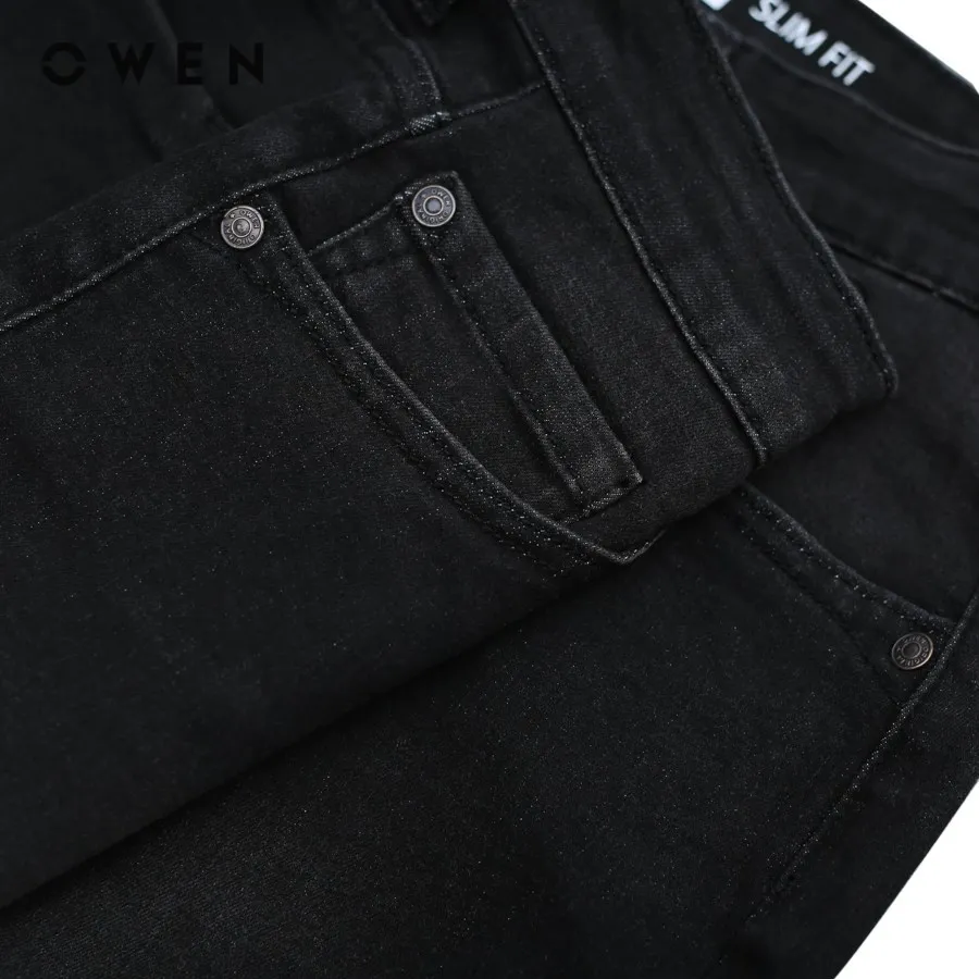 Ảnh OWEN - Quần short Slim Fit SJ231827 màu Đen chất liệu Cotton- Spandex 2