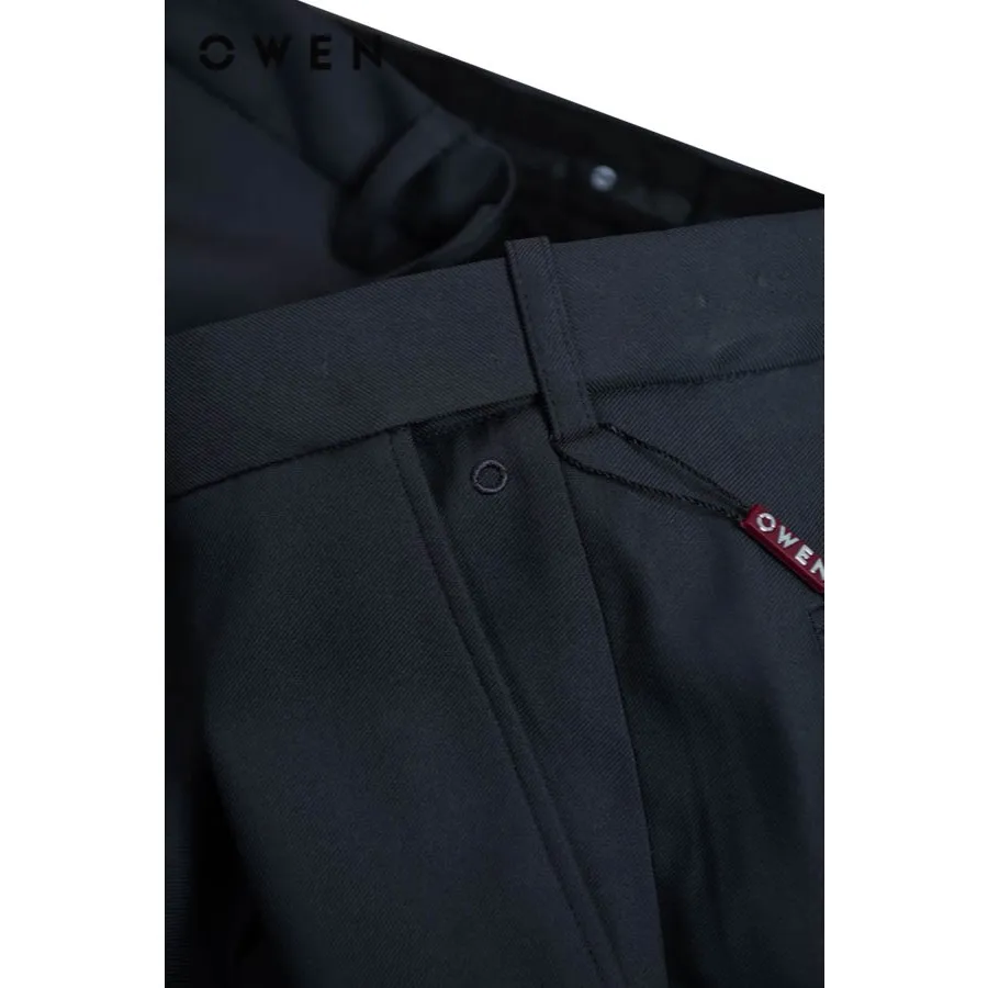 Ảnh OWEN - Quần tây Slim Fit Tăng đơ QST242825 màu Xám đậm chất liệu Polyester Nano 1