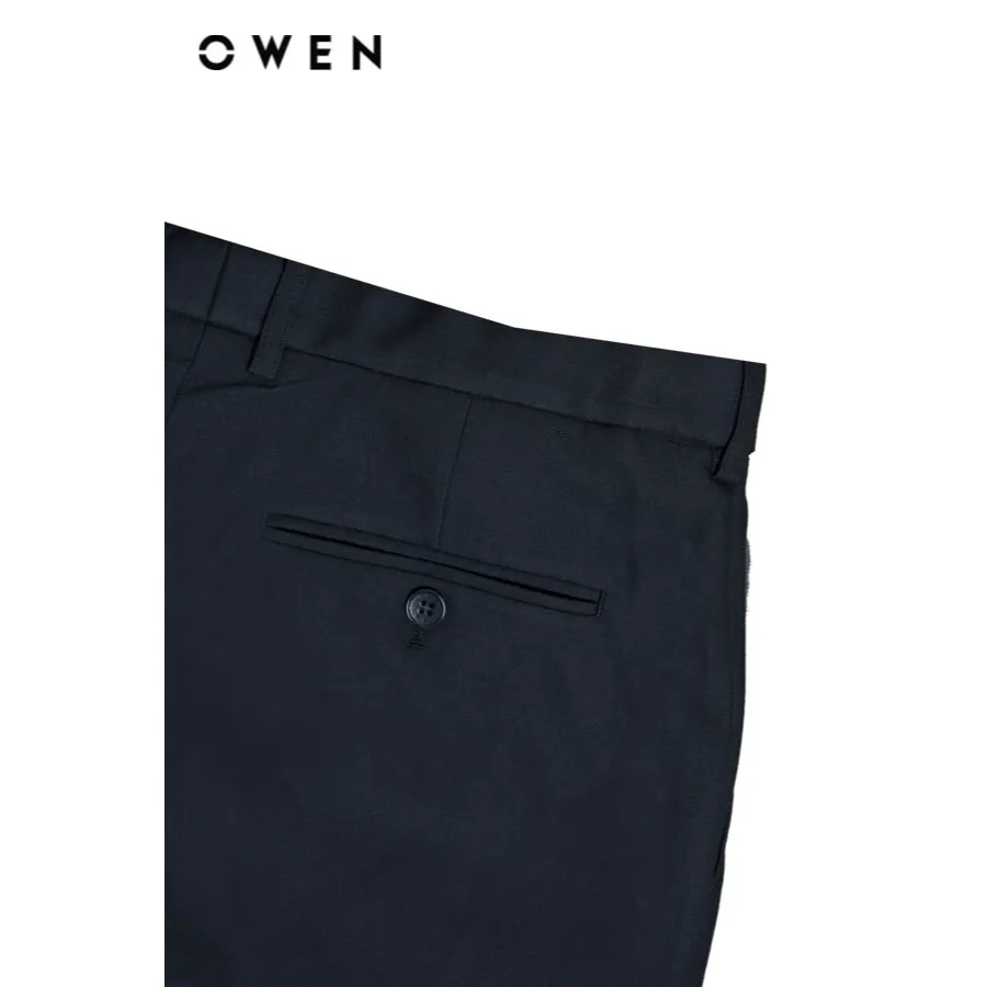 Ảnh OWEN - Quần tây Slim Fit Tăng đơ QST242825 màu Xám đậm chất liệu Polyester Nano 2