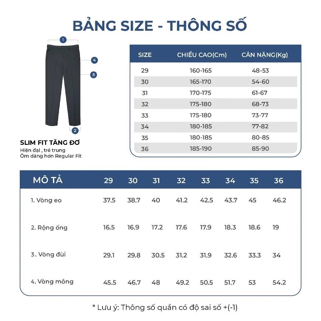 Ảnh OWEN - Quần tây Slim Fit Tăng đơ QST242825 màu Xám đậm chất liệu Polyester Nano 4