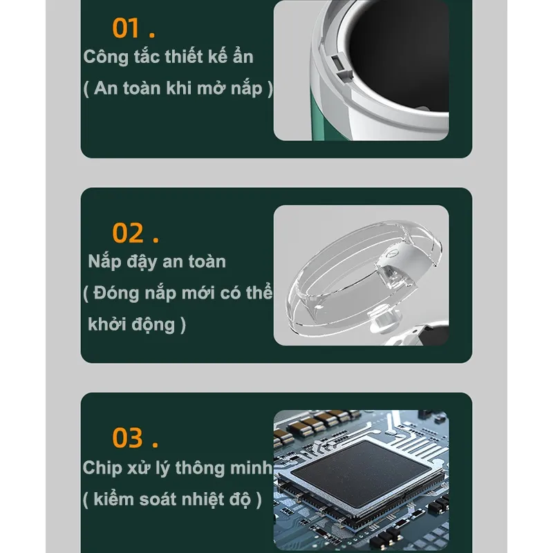 Ảnh Padabanic 877 Máy nghiền hạt khô hạt ngũ cốc xay thịt xay các loại thực phẩm cực nhanh cực êm 4