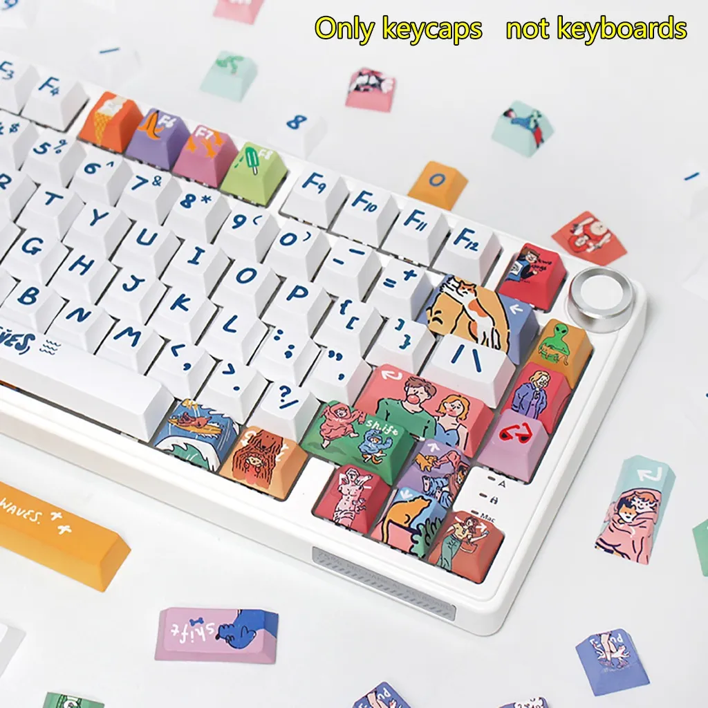 Ảnh Pbt Cherry Profile 130 / 131 / 128 / 135 Phím Bộ keycaps màu cho bàn phím cơ RK 2