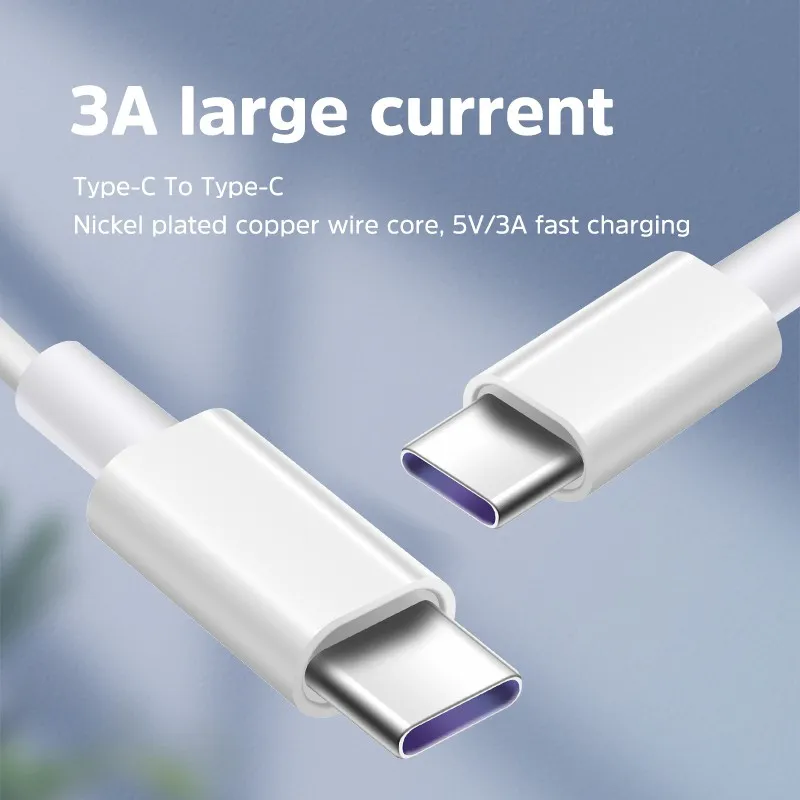 Ảnh 【PD 60W】Cáp sạc nhanh 2 đầu Type C KIVEE CT209 3.0A PD 60W Type C to Type C Samsung Galaxy S10 S9 Xiaomi Redmi Plus 2