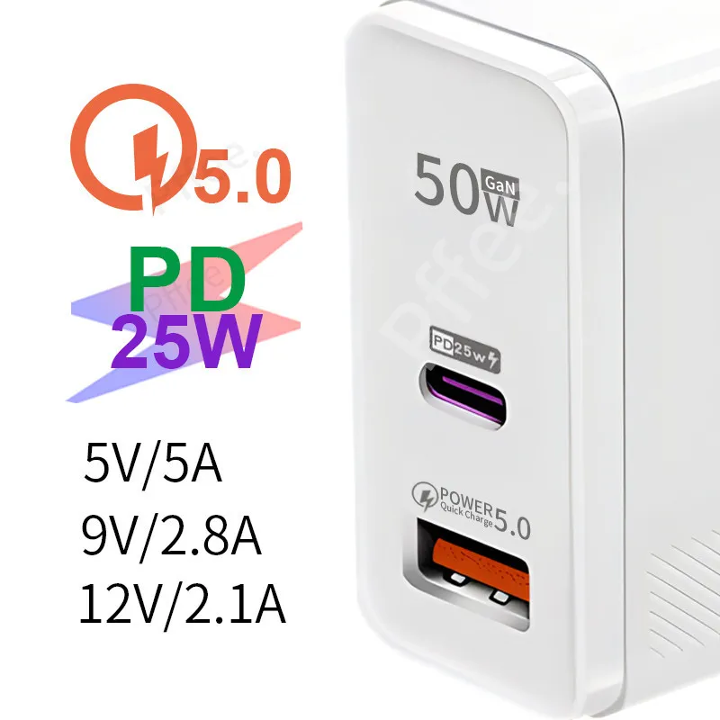 Ảnh Pffee 120W 67W USB C + QC5.0 Sạc Nhanh Loại C Cắm PD Adapter Du Lịch Sạc USB 2