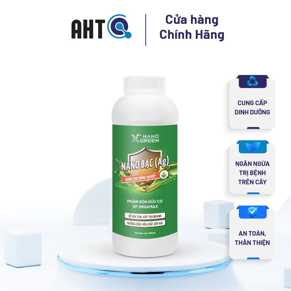 Ảnh Phân bón nano bạc Nano Xgreen cung cấp dưỡng chất, tăng đề khoáng, hỗ trợ cho cây có triệu chứng vàng lá, thối rễ 500ml 2