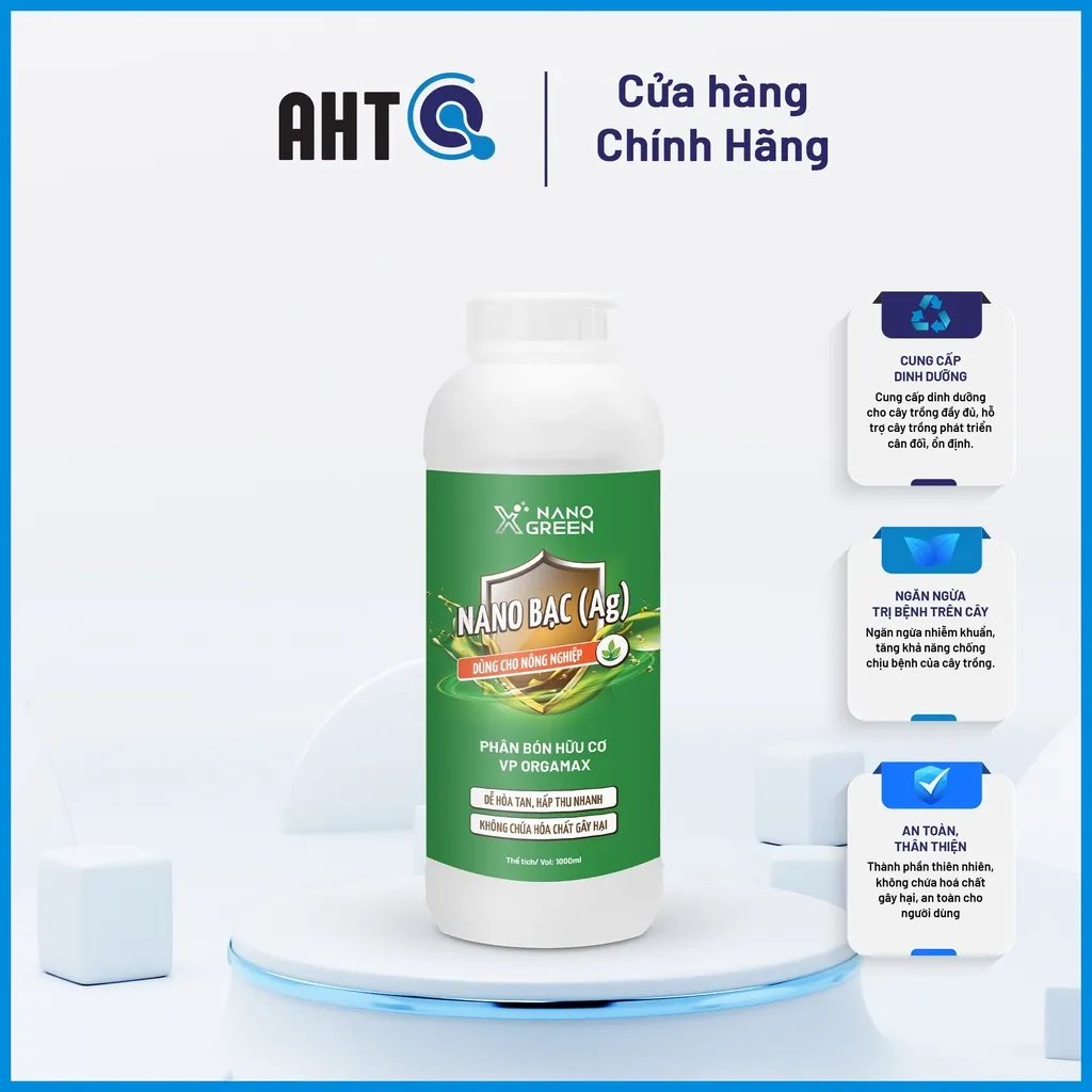 Ảnh Phân bón nano bạc Nano Xgreen cung cấp dưỡng chất, tăng đề khoáng, hỗ trợ cho cây có triệu chứng vàng lá, thối rễ 500ml 3