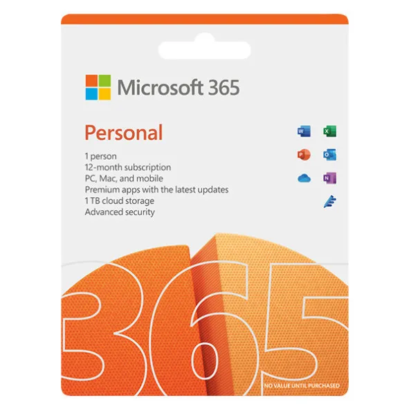 Ảnh Phần mềm Microsoft Office 365 Personal |12 tháng | tối đa 5 thiết bị/người | 1TB One Drive 1