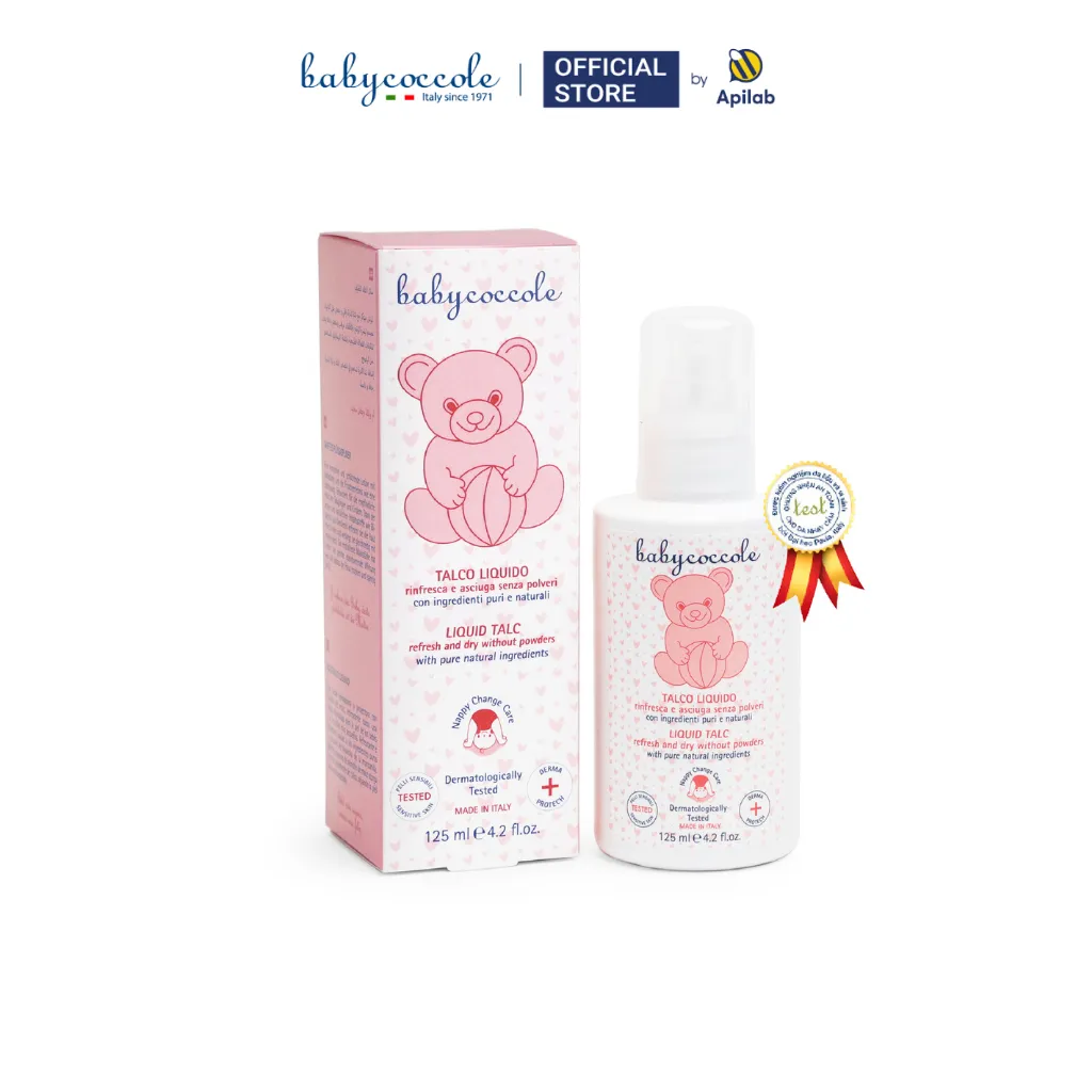 Ảnh Phấn rôm Babycoccole 0M+ cho bé an toàn cho trẻ sơ sinh dạng nước chiết xuất tinh bột bắp 125ml 4