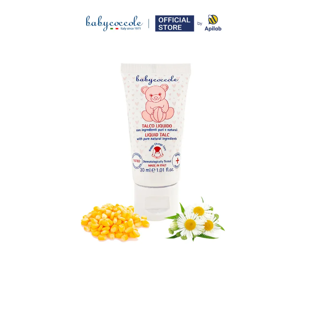 Ảnh Phấn Rôm cho bé Babycoccole 0M+ dạng nước chiết xuất tinh bột bắp 30ml 1