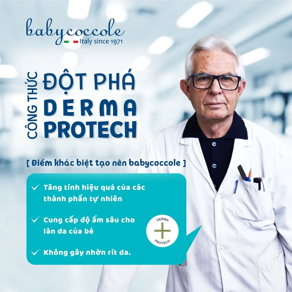Ảnh Phấn Rôm cho bé Babycoccole 0M+ dạng nước chiết xuất tinh bột bắp 30ml 2