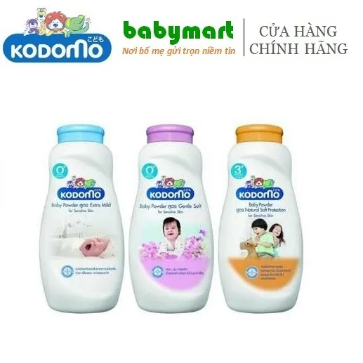 Ảnh Phấn rôm cho bé Kodomo nhiều công dụng 50g-160g 1