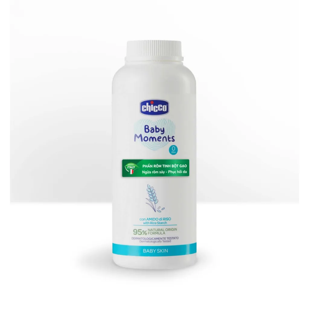 Ảnh Phấn rôm tinh bột gạo Chicco 0M+ 150g 2