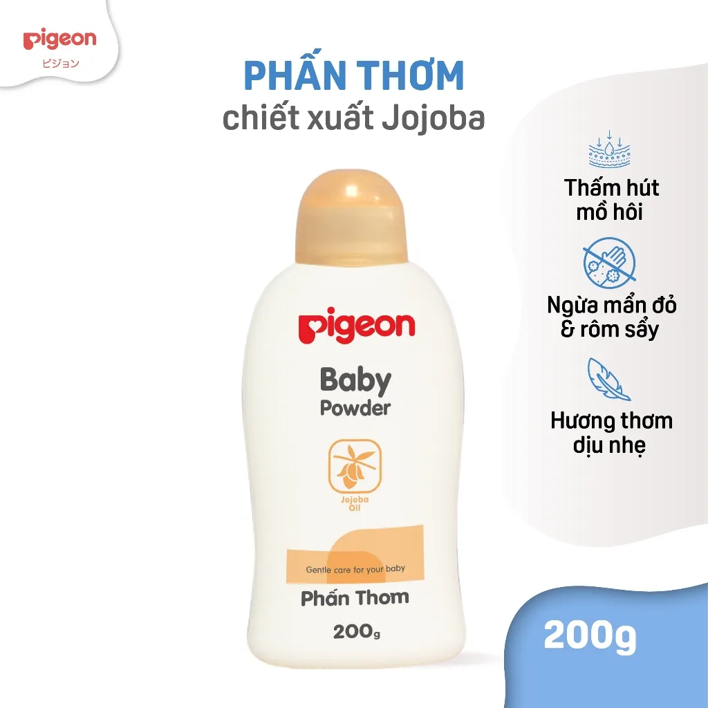 Ảnh Phấn thơm em bé Pigeon Nắp màu 100g/200g/450g 2