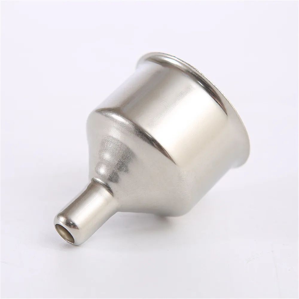 Ảnh Phễu thép không gỉ di động Aubess Phễu miệng nhỏ/lớn Vật dụng nhà bếp cần thiết để rót dầu và chiết rót chai 2