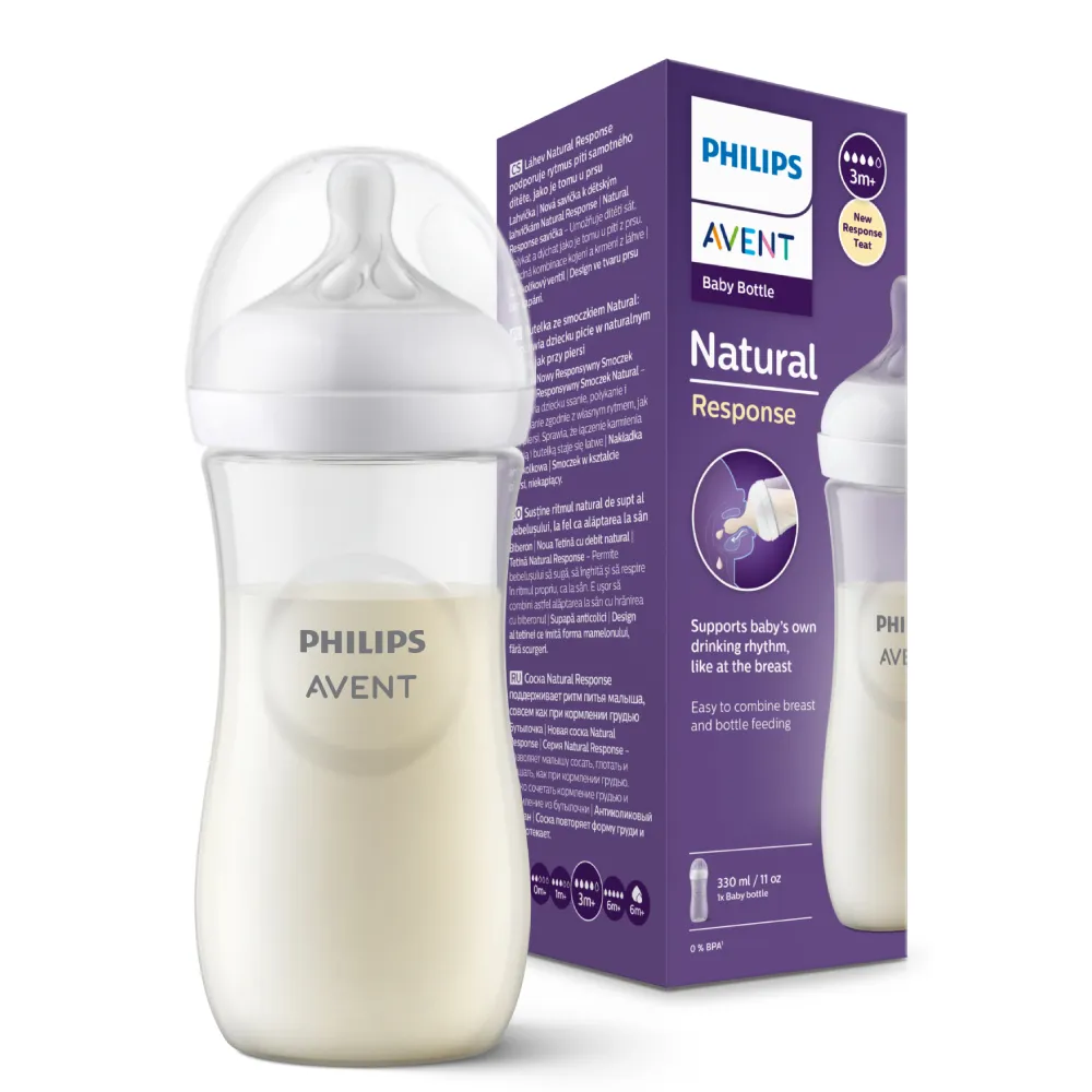 Ảnh Philips Avent Bình sữa mô phỏng tự nhiên 330ml mới (núm ty phản ứng tự nhiên) SCY906/01 3