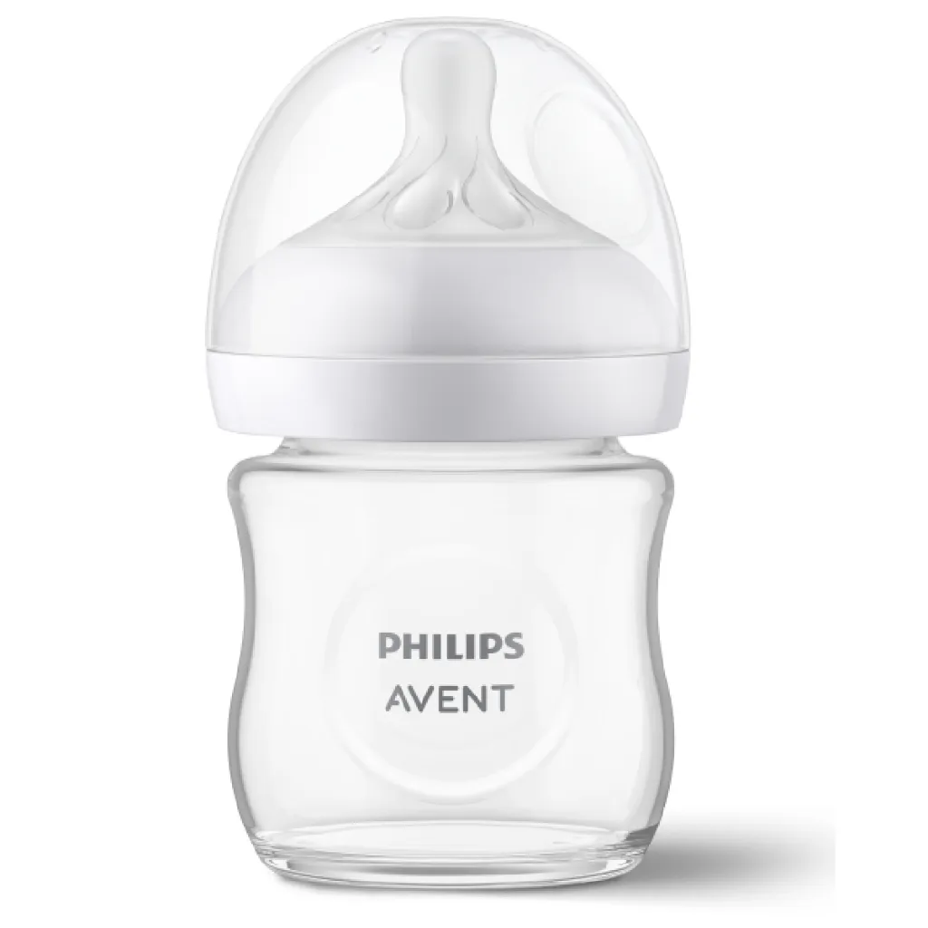 Ảnh Philips Avent bình sữa thủy tinh mô phỏng tự nhiên mới dung tích 120ml cho bé từ 0 tháng SCY930/01 2
