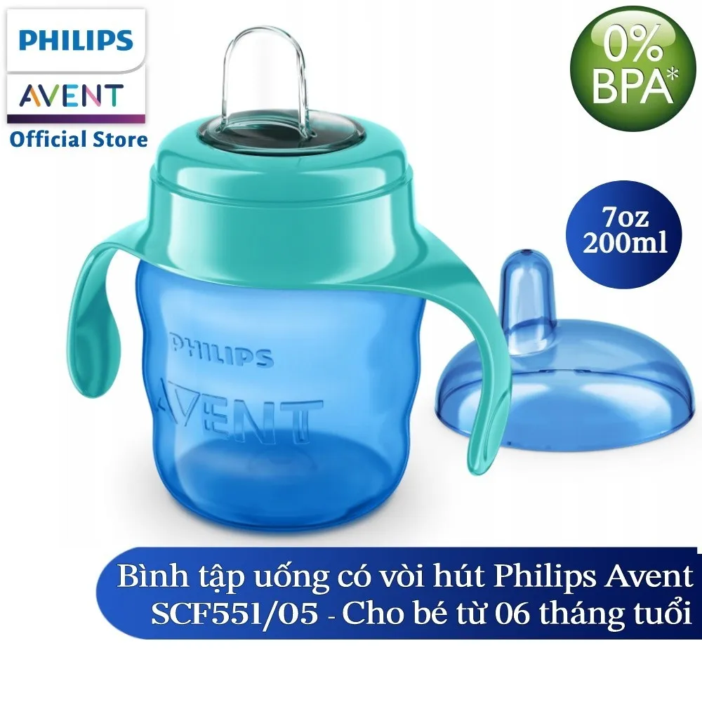 Ảnh Philips Avent Bình Tập Uống Nhiều Màu Cho Trẻ Trên 6 Tháng Tuổi 200ml 2