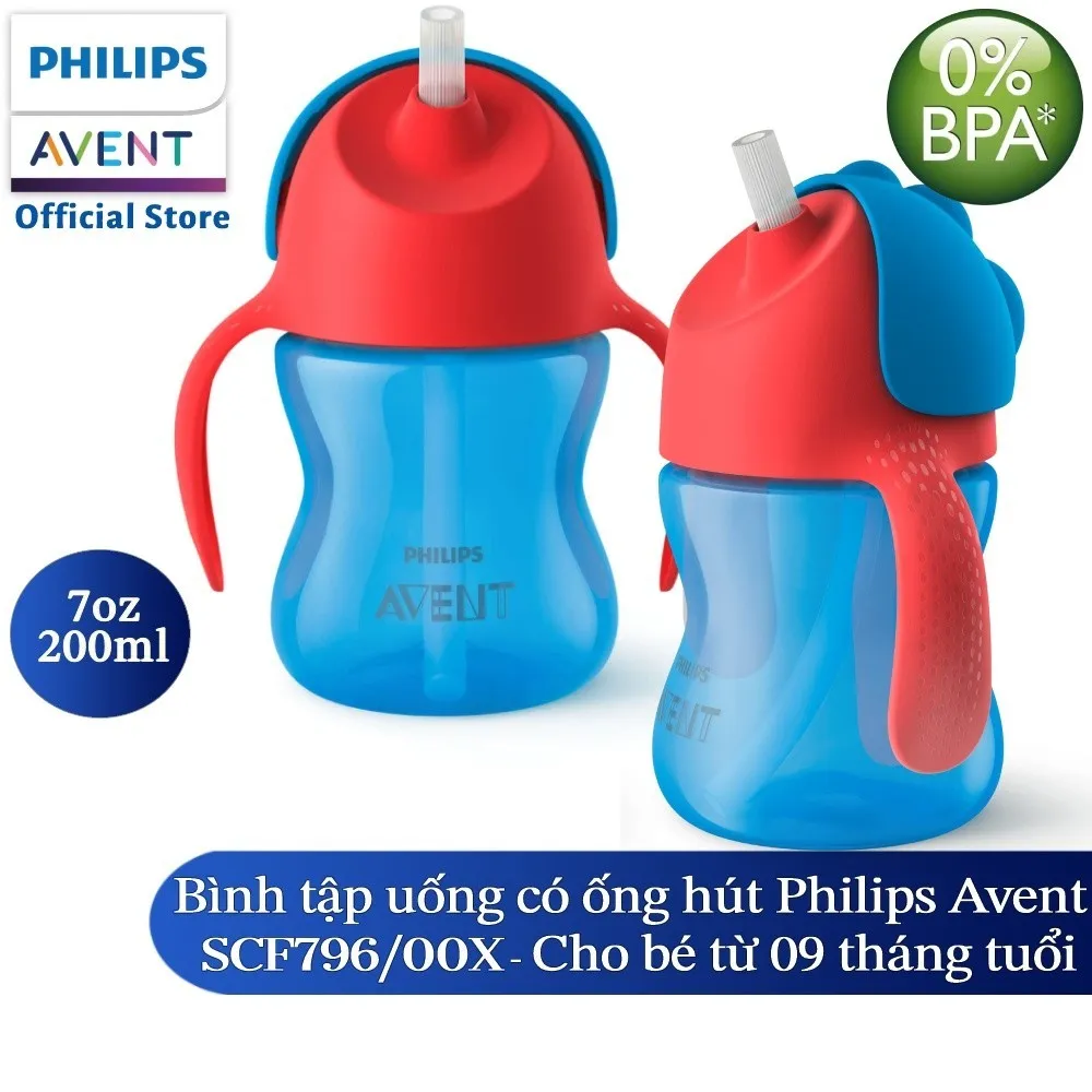 Ảnh Philips Avent Bình Tập Uống Có Ống Hút Cho Bé 9 Tháng Tuổi 200ml 3