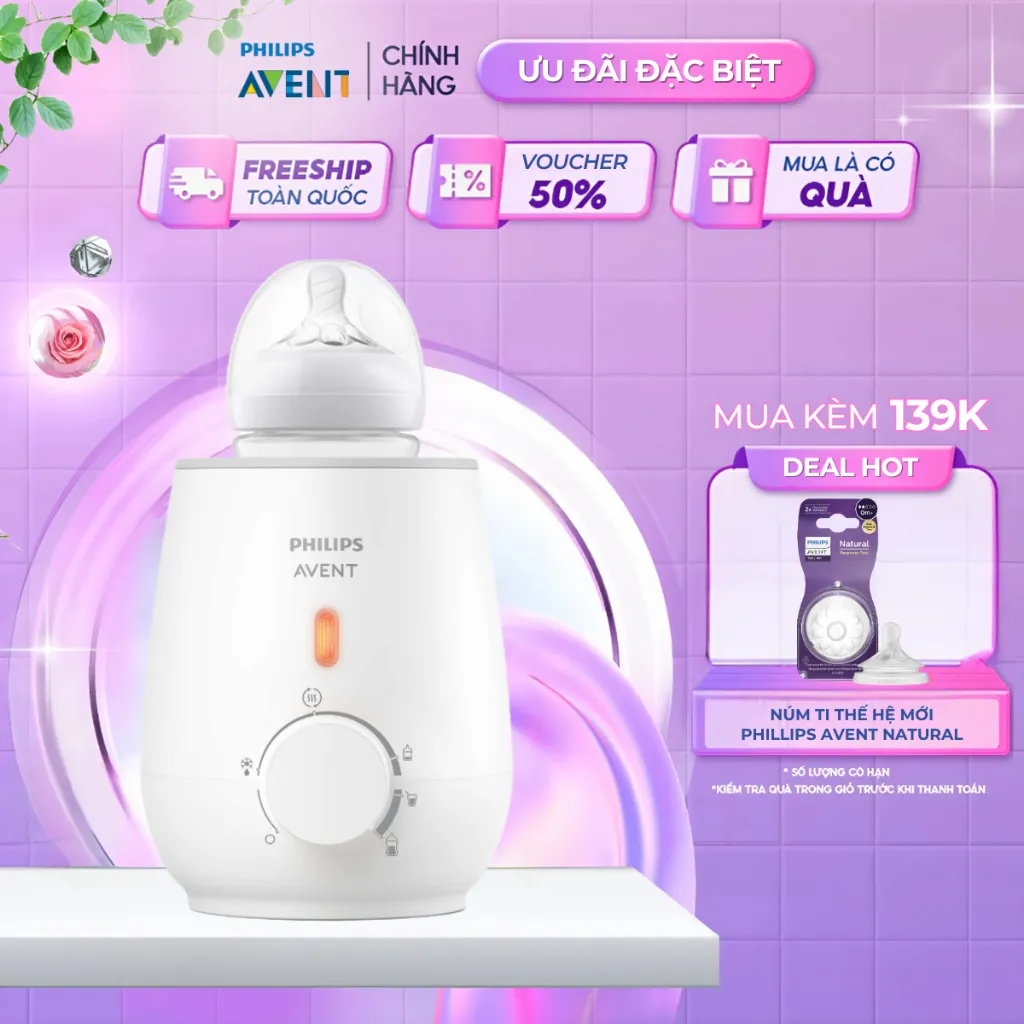 Ảnh Philips Avent Máy Hâm Sữa Và Thức Ăn Siêu Tốc SCF355/09 1
