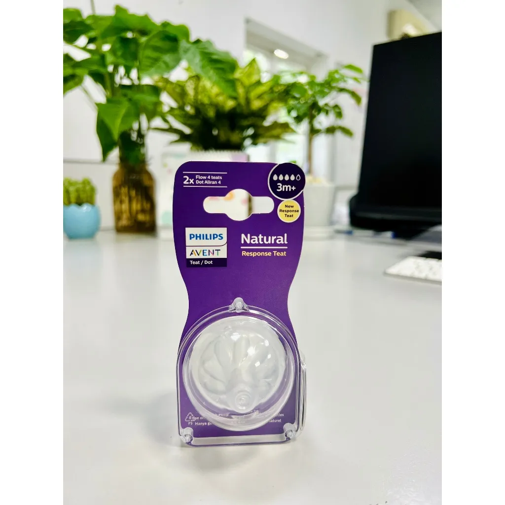 Ảnh Philips Avent Núm ty mô phỏng tự nhiên mới SCY964/02 SCY965/02 SCY966/12 2