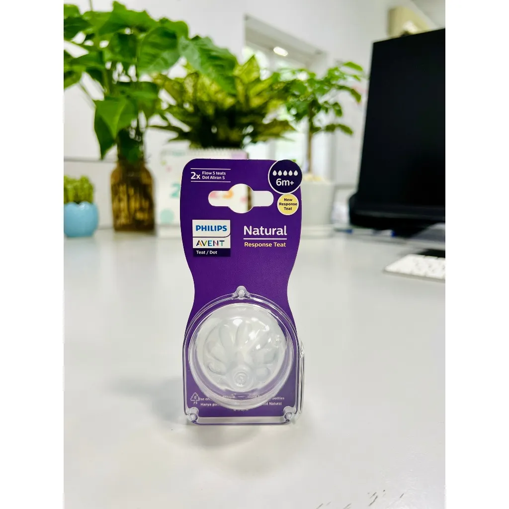 Ảnh Philips Avent Núm ty mô phỏng tự nhiên mới SCY964/02 SCY965/02 SCY966/12 3