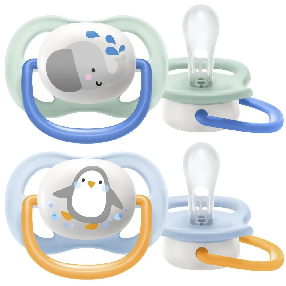 Ảnh Philips Avent núm ty ngậm thông khí 0-6 tháng, vỉ đôi SCF080/05 SCF080/06 4