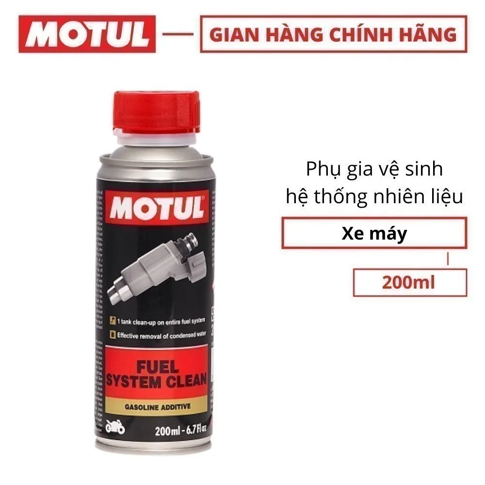 Ảnh Phụ gia vệ sinh hệ thống nhiên liệu xe máy - FUEL SYSTEM CLEAN MOTO 200ml 1