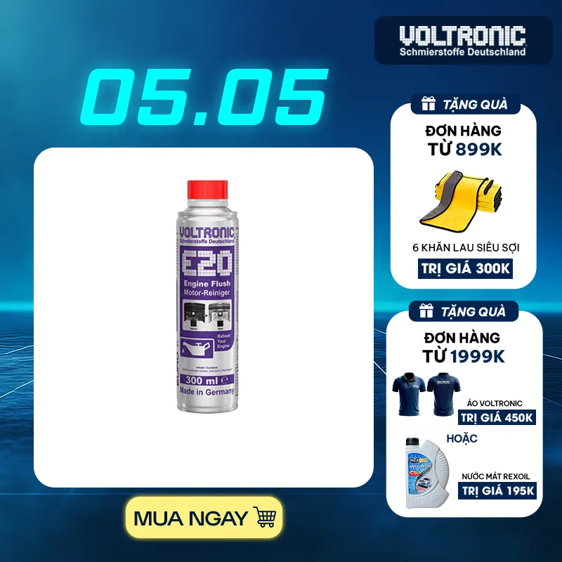 Ảnh PHỤ GIA VỆ SINH SÚC RỬA ĐỘNG CƠ NHẬP KHẨU ĐỨC VOLTRONIC E20 ENGINE FLUSH 1