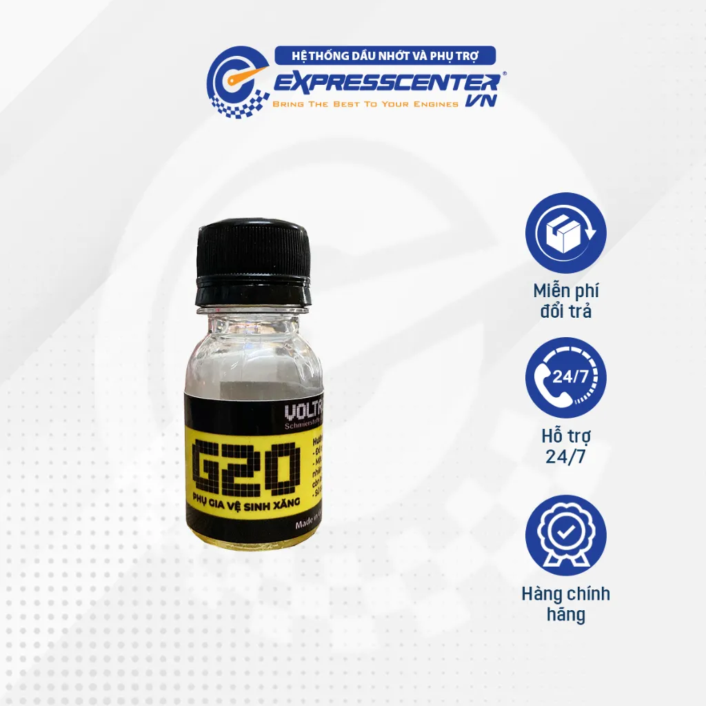 Ảnh Phụ gia xăng Voltronic G20 Valve & Injector Cleaner 20ml 2