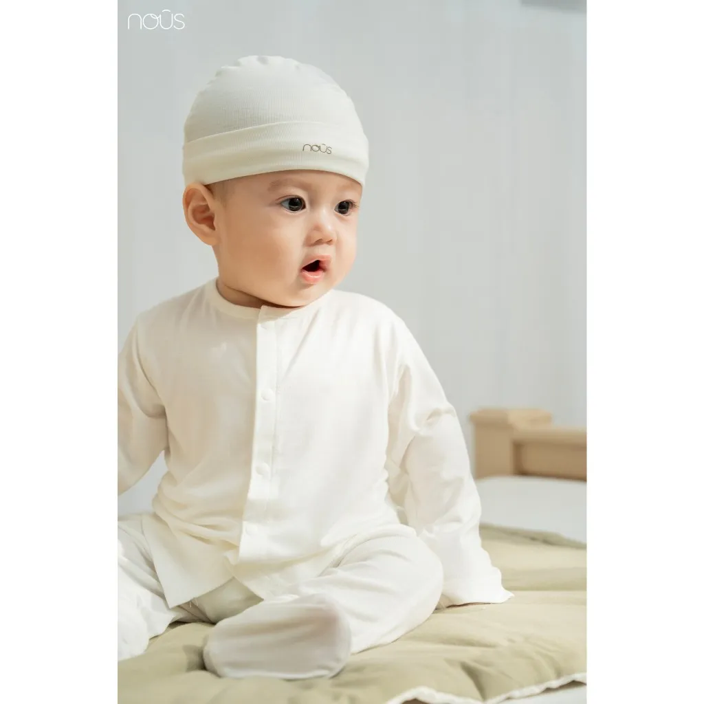 Ảnh Phụ kiện sơ sinh Nous - 1 mũ sơ sinh / 1 đôi bao tay bao chân ( newborn / sơ sinh / NB ) 3