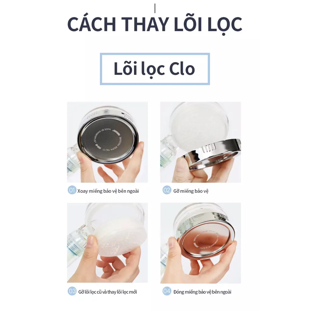 Ảnh Phụ kiện vòi sen Cuckoo CWCF-CHVT1C: Lõi lọc Clo và Vitamin C - Hàng chính hãng - Chất lượng Hàn Quốc 3