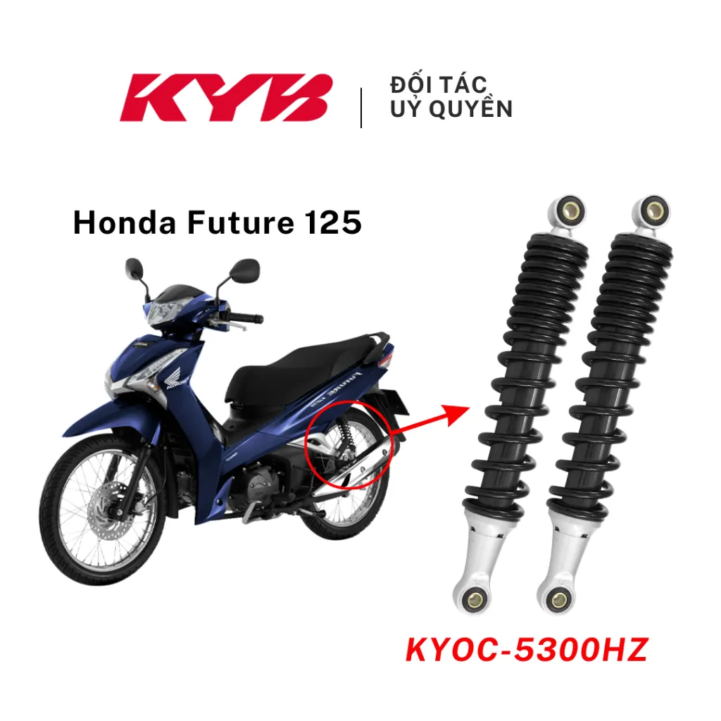 Ảnh Phuộc Giảm Xóc Sau KYB Zeto mã KYOC-5300HZ cho xe Honda Future 125 2