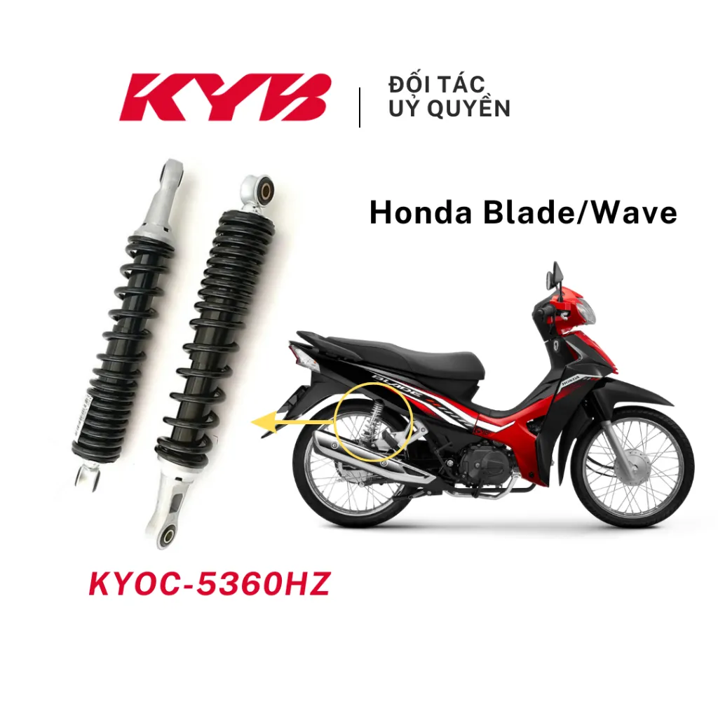 Ảnh Phuộc Giảm Xóc Sau KYB Zeto mã KYOC-5360HZ cho xe Honda Wave 110 2