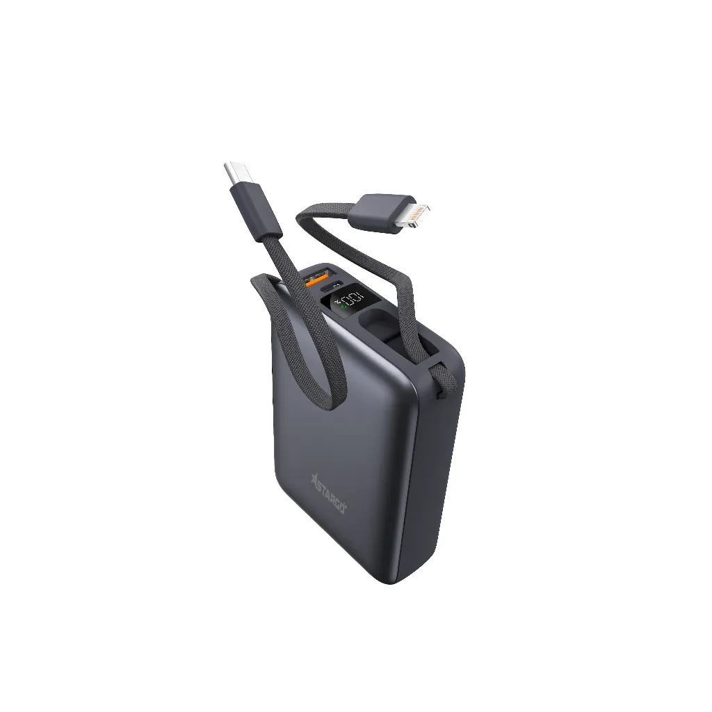 Ảnh Pin dự phòng StarGO Star X2 dung lượng 20000mAh sạc nhanh 22.5W tích hợp cáp lighting và type-c 1