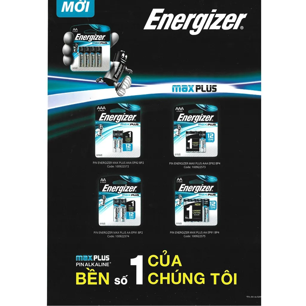 Ảnh Pin Energizer AAA/AA max plus - Vỉ 2 viên - Hàng chính hãng 4