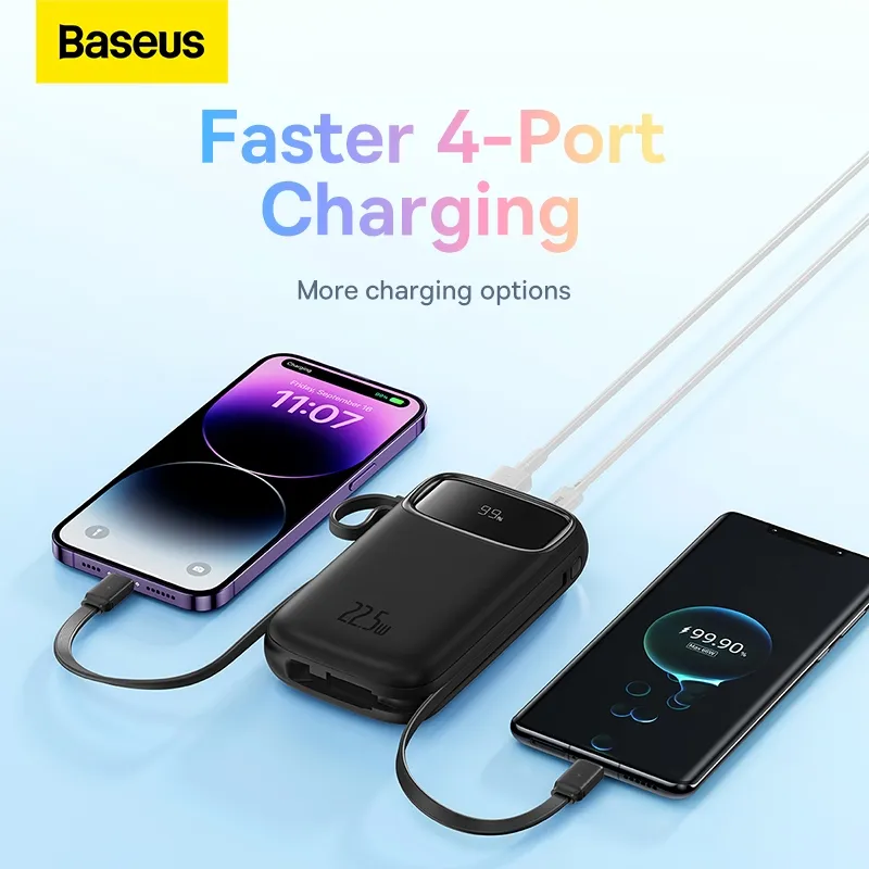 Ảnh Pin sạc Dự Phòng Baseus Qpow2 20000mAh PD 22.5W Hai Cổng Tiện Dụng Cho Series iP Samsung Điện Thoại 3