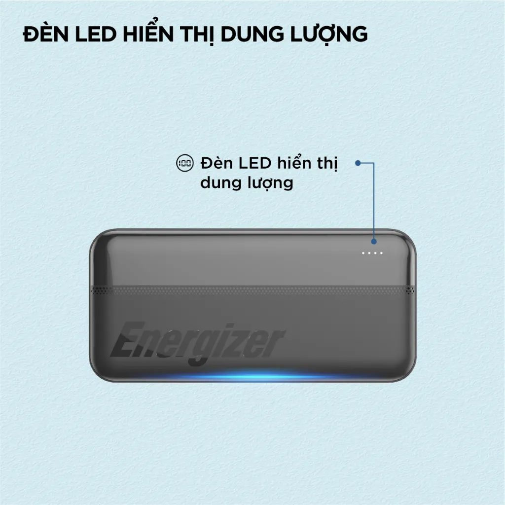 Ảnh Pin sạc dự phòng Energizer 20000mAh/ 3.7V - 3 cổng sạc ra tiện lợi, tích hợp sạc nhanh hai chiều 4