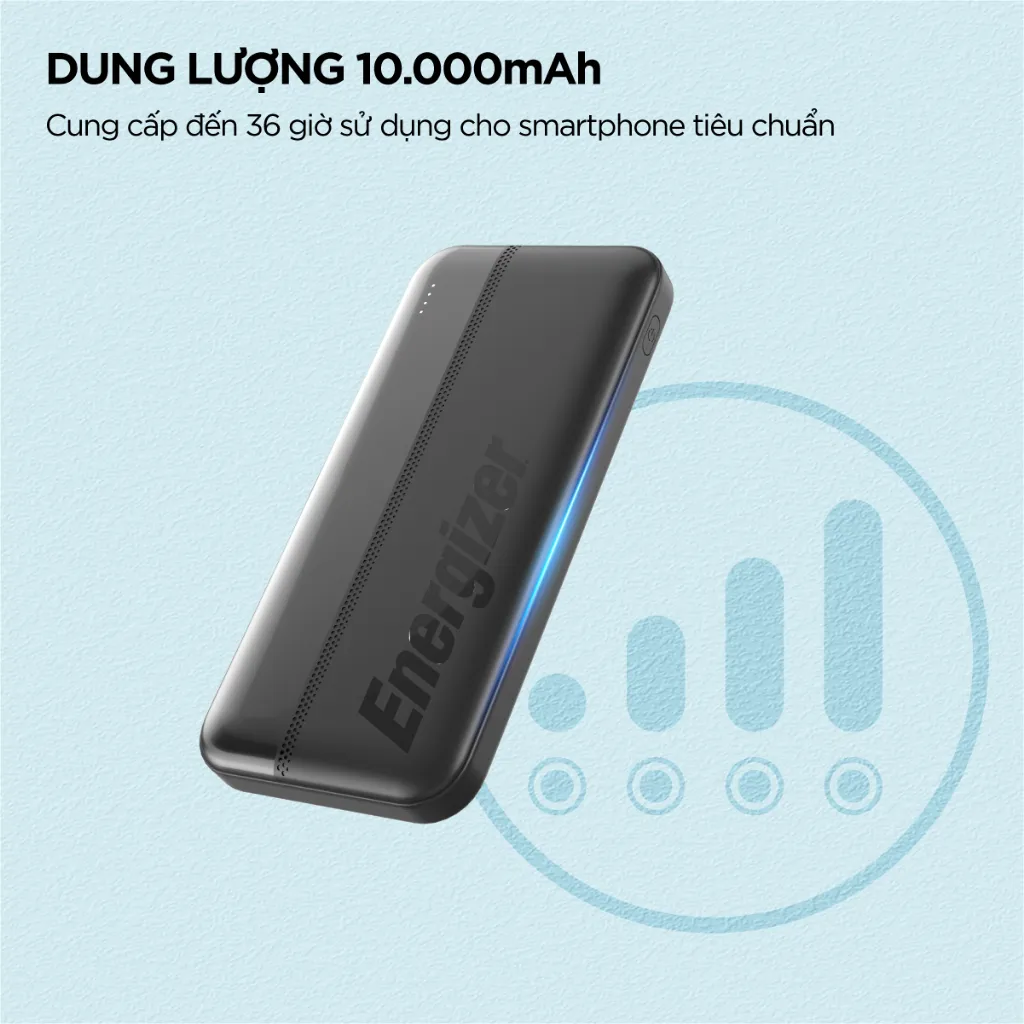 Ảnh Pin sạc dự phòng Energizer 10000mAh/ 3.7V - 3 cổng sạc tiện lợi, tích hợp sạc nhanh hai chiều 3