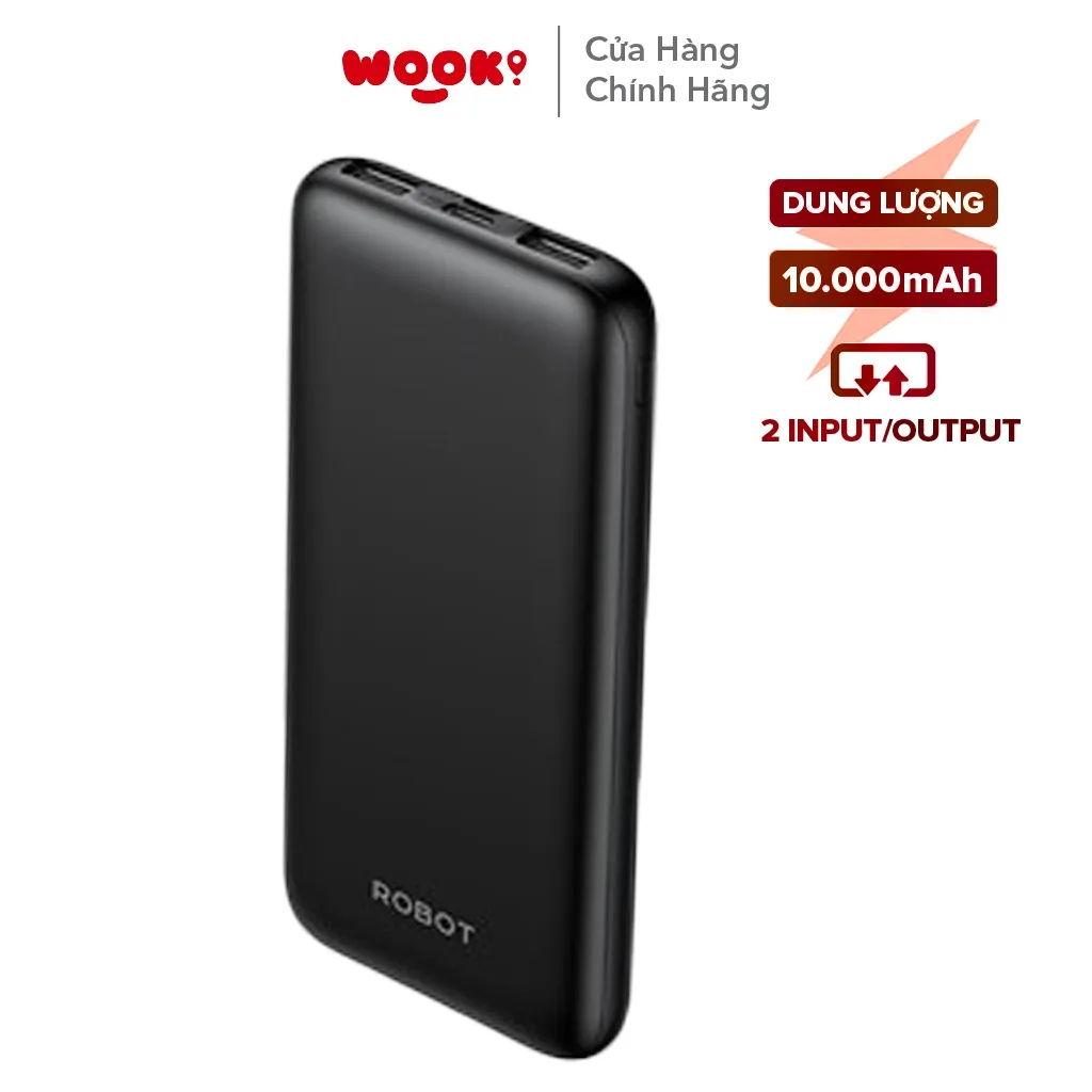 Ảnh Pin Sạc Dự Phòng Wook RT12 Dung lượng 10.000 mAh 2 cổng sạc IN/OUT - Chính Hãng 2